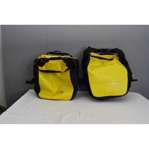 ROCKBROS Bike Pannier Set 2 Yellow Black Saddle Bags Waterproof 18L